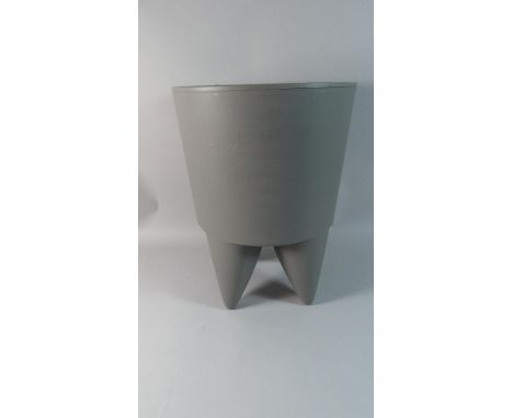 A French Vintage Starks Plastic Four Legged Cylindrical Box Stool, 44cm High 