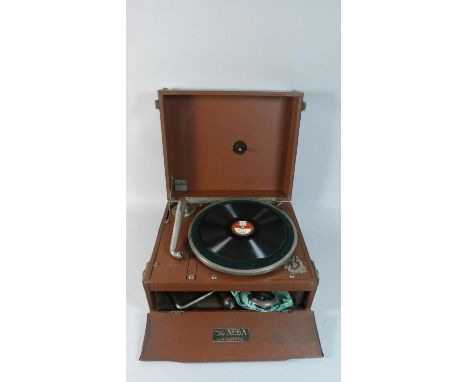 A Vintage Wind up Alba Gramophone Player 
