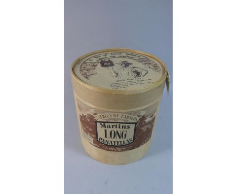 An Unopened Vintage Cylindrical Box of Martins Long Panatella Cigars, 16cm Diameter and 17cm High 