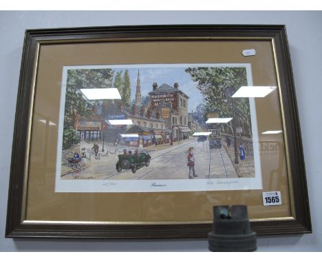 George Cunningham, 'Ranmoor', limited edition of 500 colour print, pencil signed, 20 x 33cm.