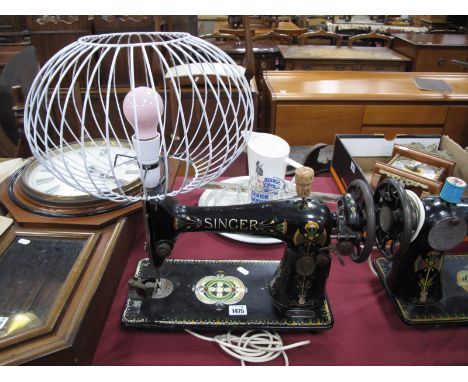 Singer Sewing Machine, converted to a table lamp.