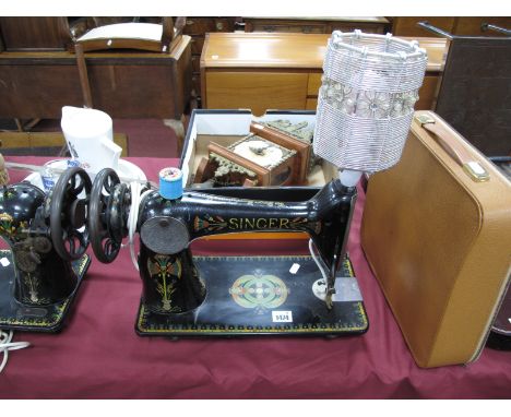 Singer Sewing Machine, converted to a table lamp.