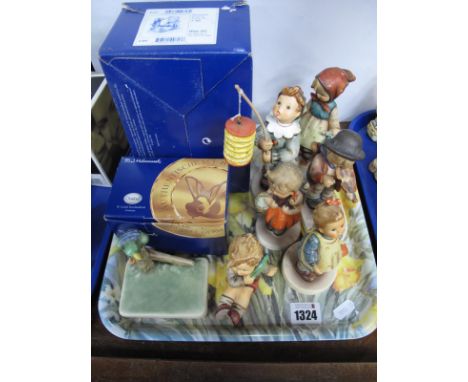 Hummel Figures - to include 'Parade of Lights',  'Fascination' Violinist (damaged) (6)
