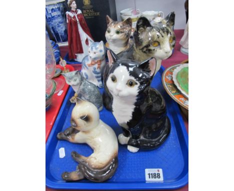 Winstanley Cat (ear chip), others including Just Cats, Goebel, Rye:- One Tray