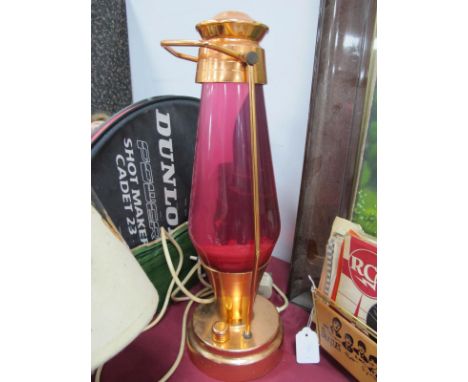 A Lava Lamp, coach lantern circa 1970's, 43cm high with handle down.