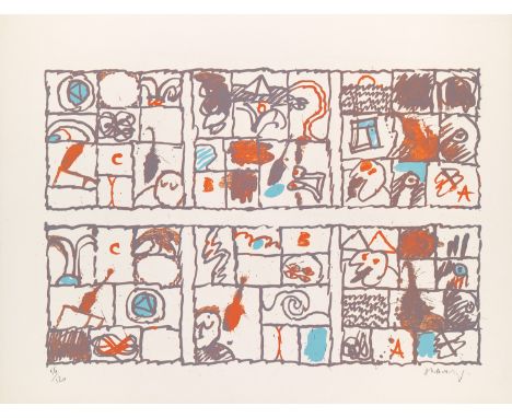 Französische Moderne Pierre Alechinsky (1927 Brüssel)The future of Property. 1970. Farblithographie auf Arches-Velin (m. Wz.)