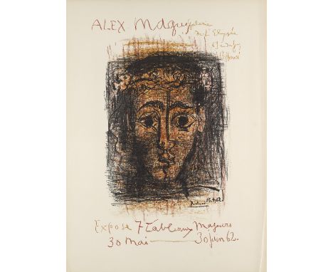 Klassische Moderne Pablo Picasso (1881 Malaga - 1973 Mougins)Alex Maguy. 1962. Plakat in Lithographie auf Arches Velin (mit W