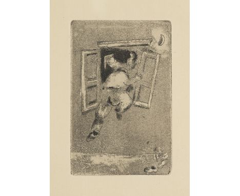 Marc Chagall.  (1887 Witebsk - 1985 St. Paul-de-Vence). 4 Kaltnadelradierungen. Aus: Maternité. 1926. Eine mit Aquatinta. Je 