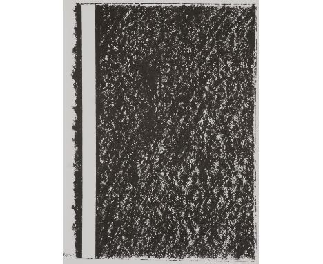 Abstrakter Expressionismus Barnett Newmano.T. 1967. Lithographie auf Vélin. 30,5 x 22,5 cm (30,5 x 45,3 cm). Im Stein monogra