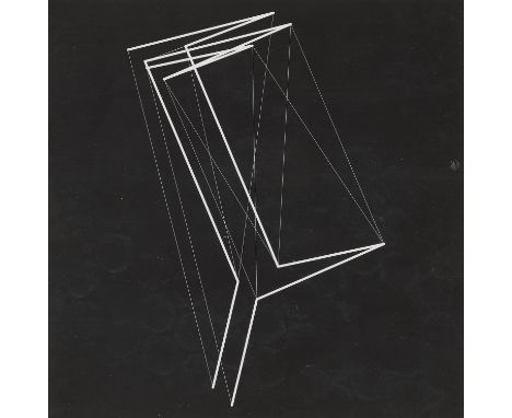 Manfred Mohr.  (1938 Pforzheim). 4352 I=19 M96. 1996. Digitaldruck auf leichtem, glattem Velin. 20,2 x 20,2 cm (21 x 21 cm). 