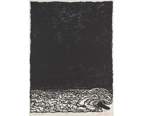 Französische Moderne Pierre Alechinsky (1927 Brüssel)L'eau dormante. 1980. Lithographie auf Arches-Velin (m. Wz.). 62 x 46,5 