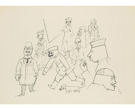 Klassische Moderne - Expressionismus - Neue Sachlichkeit George Grosz (1893 - 1959, Berlin)2 Arbeiten. Nach Ladenschluss / De
