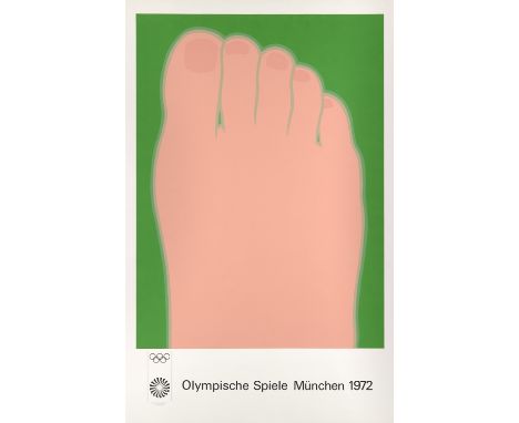 Tom Wesselmann.  (1931 Cincinnati/Ohio - 2004 New York City). Olympische Spiele München 1972. 1970. Farbserigraphie auf Velin