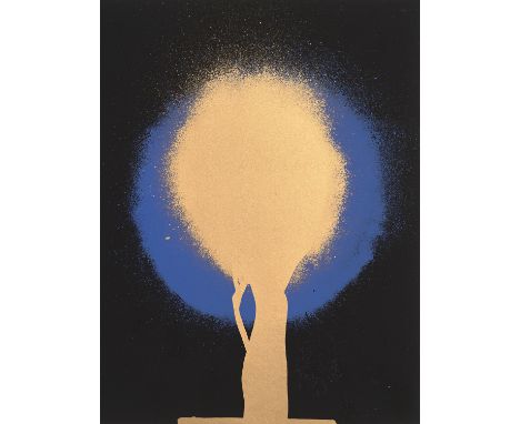 ZERO Otto Piene (1928 Laasphe/Westf. - 2014 Berlin)Elmsfeuer. 1977, (1975). Farbserigraphie auf glatten Karton. 16 x 19 cm (2