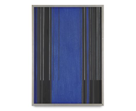 Luc Peire.  (1916 - 1994). Étude 1656. 1992. Öl auf Malkarton. 35 x 25 cm. Verso signiert und datiert sowie mit Richtungspfei
