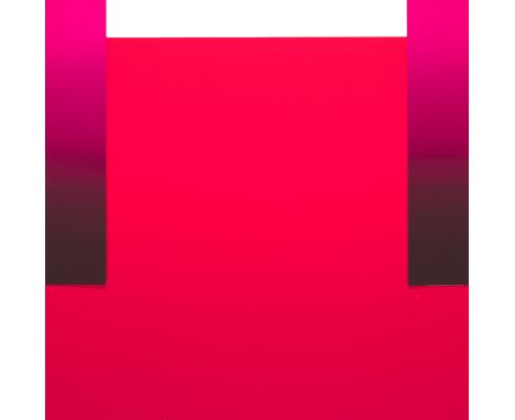 Rupprecht Geiger.  (1908 - 2009 München). Rot-Orange-Rosa-Schwarz. 1 Arbeit aus: all die roten farben, was da alles rot ist, 