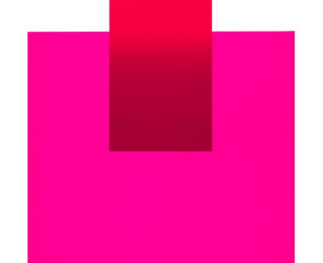 Rupprecht Geiger.  (1908 - 2009 München). (Pink-Orange) 1 Arbeit aus: all die roten farben, was da alles rot ist, ein sehr ro