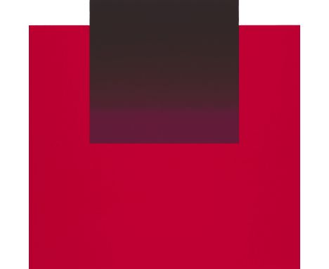 Rupprecht Geiger.  (1908 - 2009 München). (Violett-Rot) 1 Arbeit aus: all die roten farben, was da alles rot ist, ein sehr ro