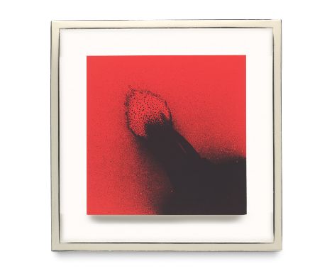 Otto Piene.  (1928 Laasphe/Westf. - 2014 Berlin). Kleine Rakete. 1976. Farbserigraphie auf Velinkarton. 30 x 30 cm. Freistehe