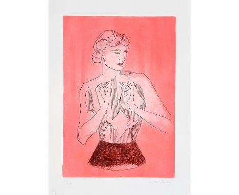 Man Ray (eig. Emanuel Rudnitzky).  (1890 Philadelphia - 1976 Paris). Le Mannequin 1975. Farbaquatinta-Radierung auf Vélin. 34