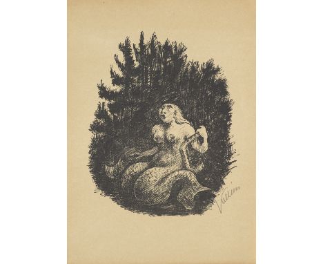 Klassische Moderne Alfred Kubin (1877 Leitmeritz - 1959 Zwickledt)Donauweibchen. 1929. Lithographie auf Velin. 29 x 19 cm (35