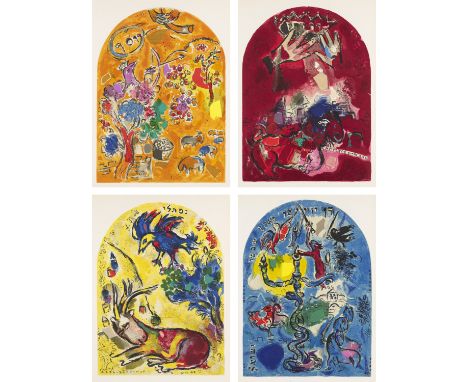 Marc Chagall.  (1887 Witebsk - 1985 St. Paul-de-Vence). 12 Werke. Der Stamm Ruben, Der Stamm Simon, Der Stamm Levi, Der Stamm