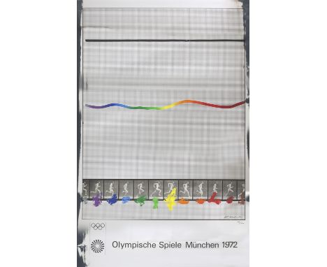 Nachkriegsmoderne - Olympia Shusaku Arakawa (1936 Nagoya, Japan - 2010 New York City)Olympische Spiele München 1972. Farbseri