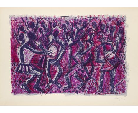 Deutsche Nachkriegsmoderne Eduard Bargheer (1901 - 1979 Hamburg)6 Farblithographien. Aus: Afrika. Stuttgart, Galerie Valentie