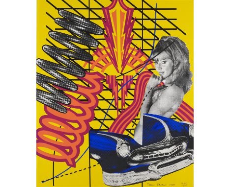 Peter Phillips.  (1939 Birmingham). Custom Print No.1, aus: 11 Pop Artists, Vol. I. 1965. Farbserigraphie auf leichtem Velink