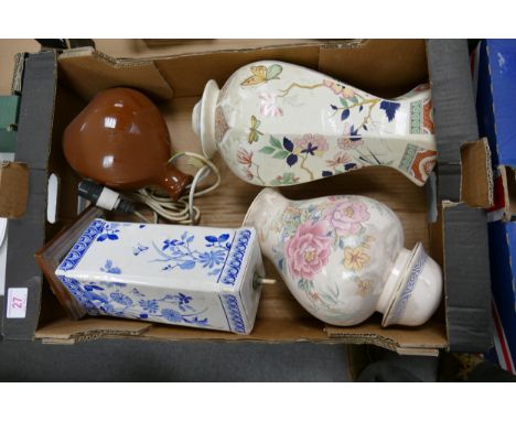 A collection of Wade Multi Coloured Lamp bases .  These items were removed from the archives of the Wade factory and are poss