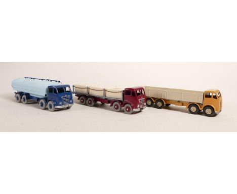 Vintage overpainted Corgi Supertoys Foden model toy lorries. (3) 