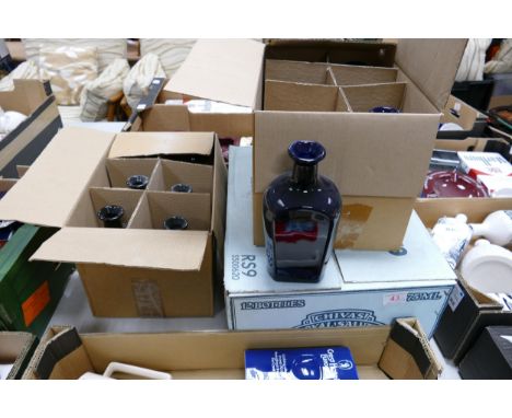 A collection of Wade Whisky &amp; Spirt Decanters to include Chivas &amp; similar (3 boxes) .  These items were removed from 