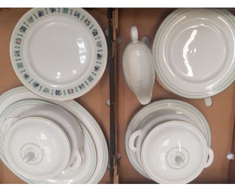 A collection of dinner ware items in the Royal Doulton Berkshire pattern and tapestry pattern 