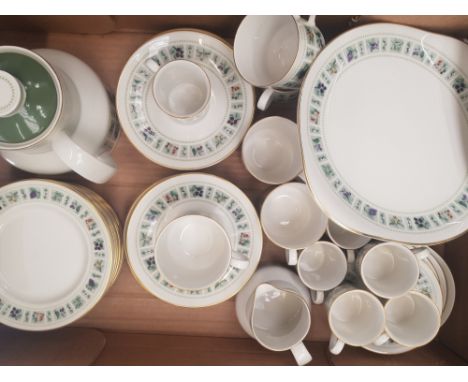 A collection of Royal Doulton Tapestry pattern Tea and Coffee ware items (1 tray) 