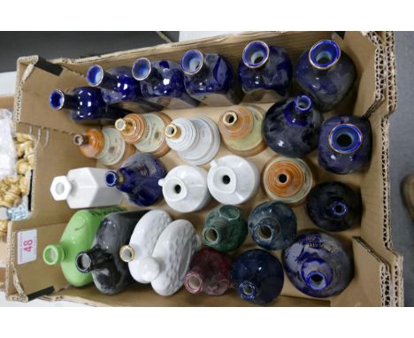 A collection of Wade Miniature Whisky &amp; Spirt Decanters .  These items were removed from the archives of the Wade factory