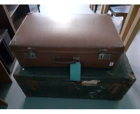 VINTAGE SUITCASE AND TRUNK