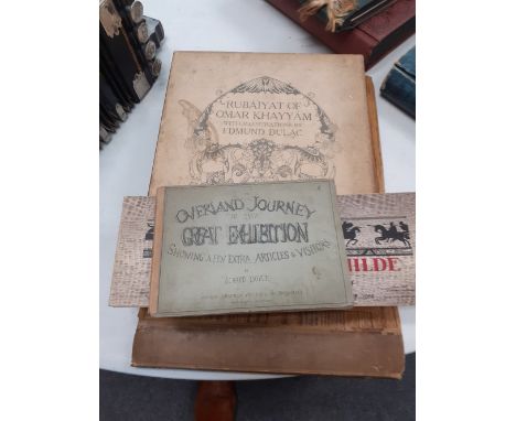 RUBAIYAT OF OMAR KHAYYAM ILLUSTRATED BY EDMUND DULAC IN ORIGINAL BOX CIRCA 1910 WITH OVERLAND JOURNEYS TO THE GREAT EXHIBITIO