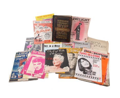 An interesting collection of music and performance ephemera. Including a signed Morecambe and Wise programme, Elvis all shook