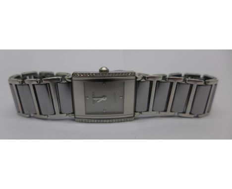 A lady's Rado Jubilé wristwatch set with diamonds, boxed, with papers
