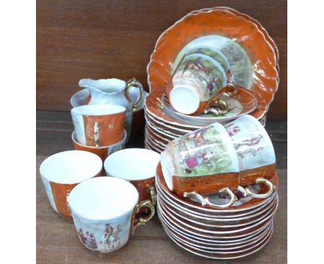 A continental tea service