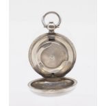 An Edwardian silver engine turned sovereign holder, hallmarked by Dennison Watch Co., Birmingham,