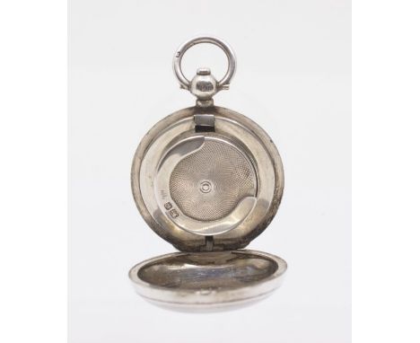 An Edwardian silver engine turned sovereign holder, hallmarked by Dennison Watch Co., Birmingham, 1909, approx 24.40 grams&nb