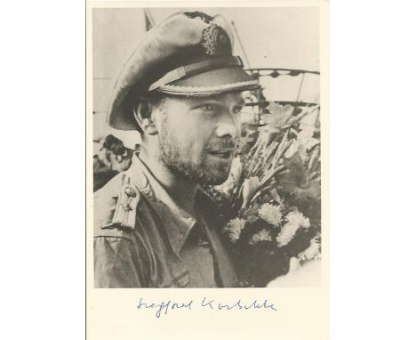 Siegfried Koitschka U616 signed 6 x 4 inch black and white portrait photo. Good condition 
