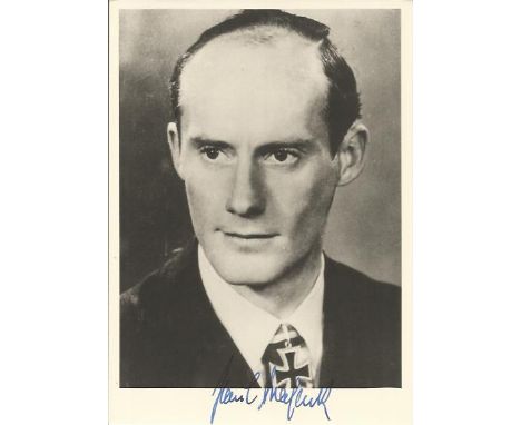 Paul Brassack signed 6 x 4 inch black and white portrait photo. Good condition 