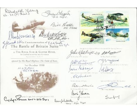 Battle of Britain Suite Cover Signed 23 Pilots, Crew. Battle of Britain Signed 23 Battle of Britain Pilots, Crew . 1st Oct 19