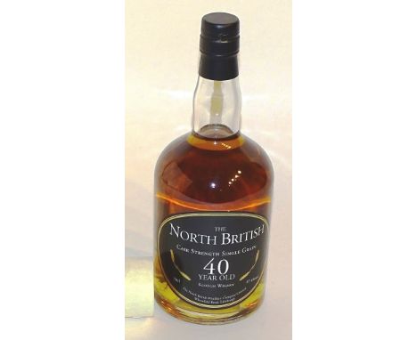 The North British 40 years old cask strength single grain scotch whisky, by the North British Distillery Company Ltd, Wheatfi