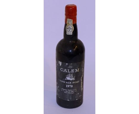 A Calem 1970 vintage port bottled in Oporto 1972, 75cl, 20% vol