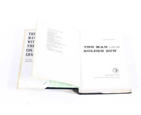 Books : The Man with the Golden Gun by Ian Fleming, 1965, First Edition. Published by Jonathan Cape, London, with dust jacket