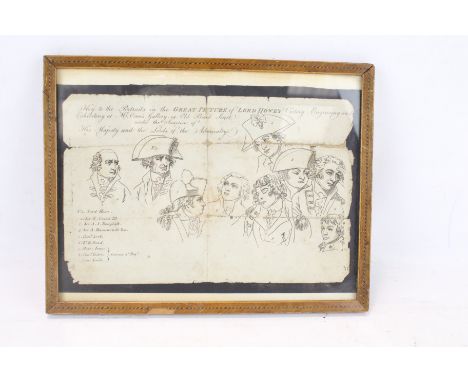An original framed print celebrating Lord Howes' 1794 Victory during the French Revolutionary war. 15 cm x 23.5 cm