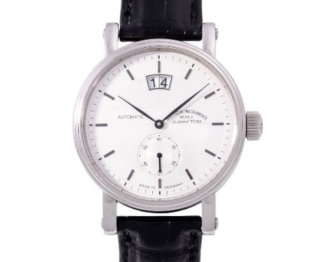 MÜHLE GLASHÜTTE "Teutonia" Herrenuhr, Ref. M1-30-75 LB. Full Set 2003. Edelstahl. Automatik-Werk Kal. ETA 2892-A2, gute Gangw